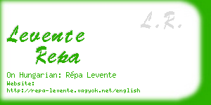 levente repa business card
