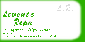 levente repa business card